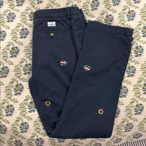 Vineyard Vines Christmas embroidered Breaker Pant 34x34
